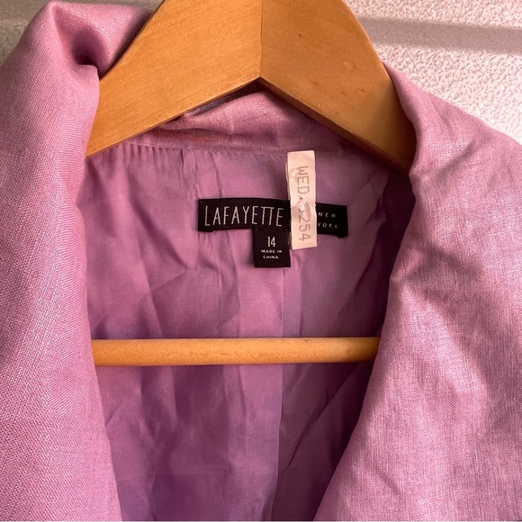 Lafayette 148 purple metallic jacket - Picture 2 of 6